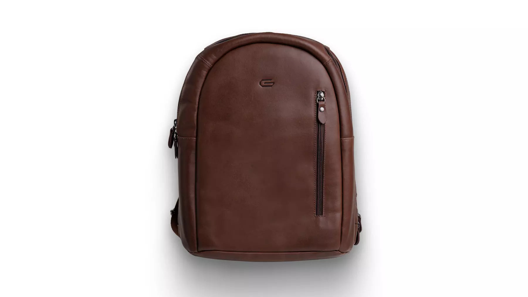 mochila executiva em couro legítimo para notebook com organização interna