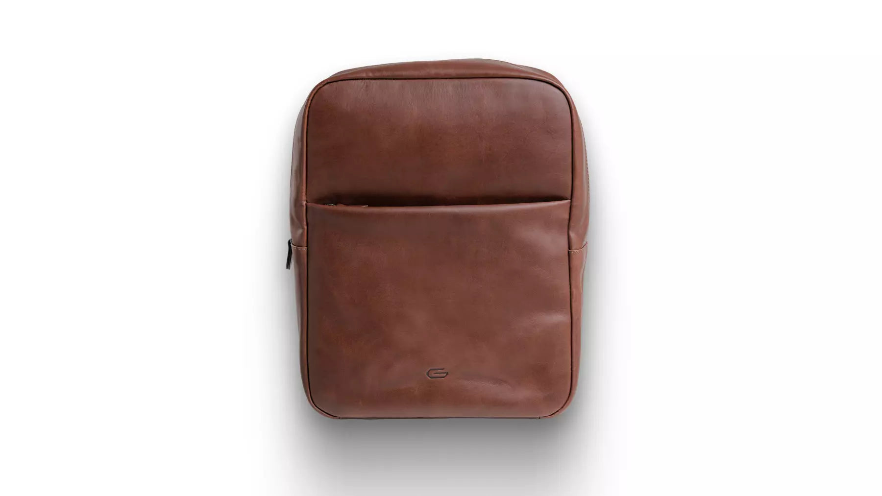 detalhe da mochila de couro legítimo calsen