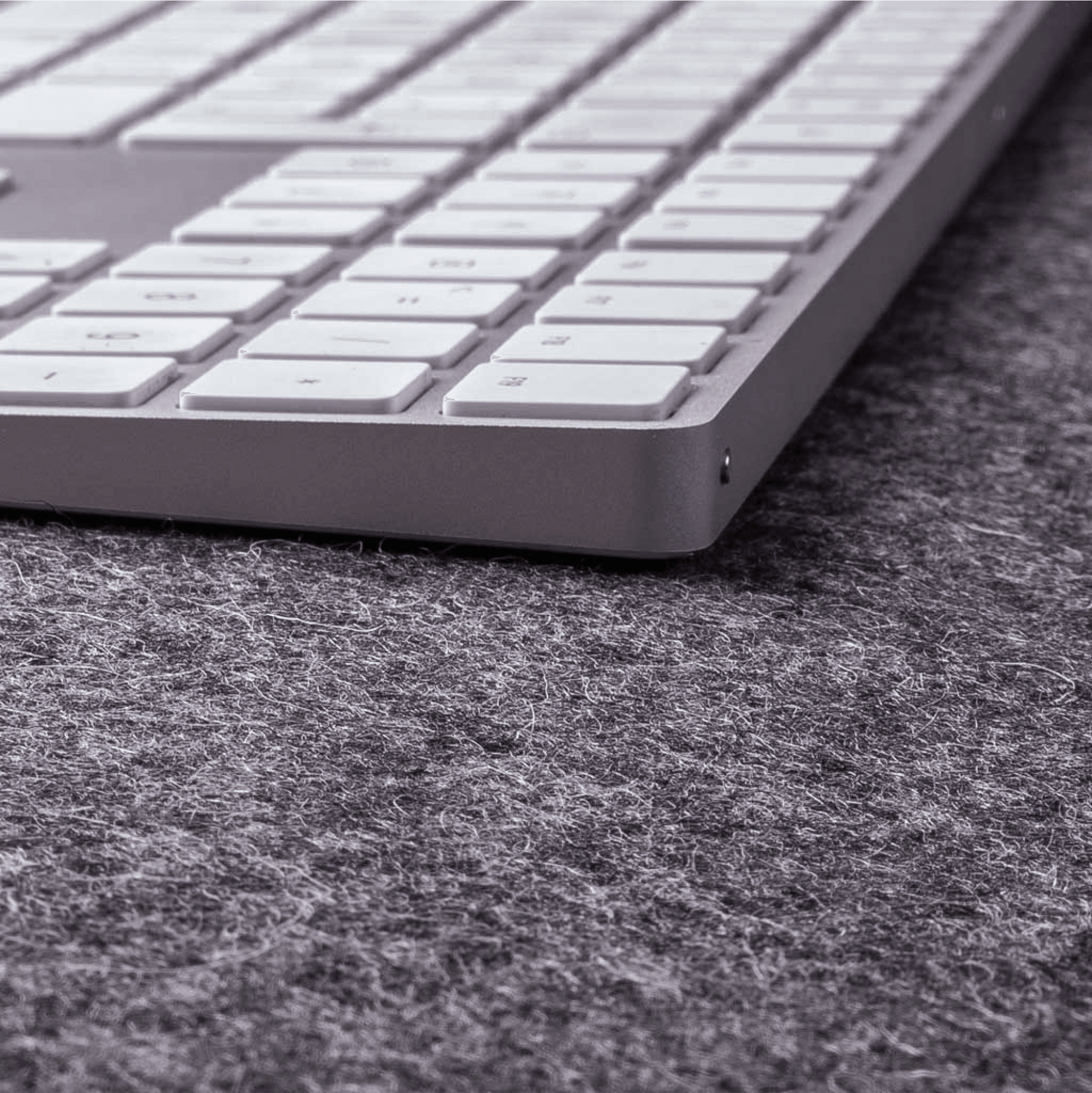 Deskpad Brighton - Garbano - Silver / 800 x 300 mm