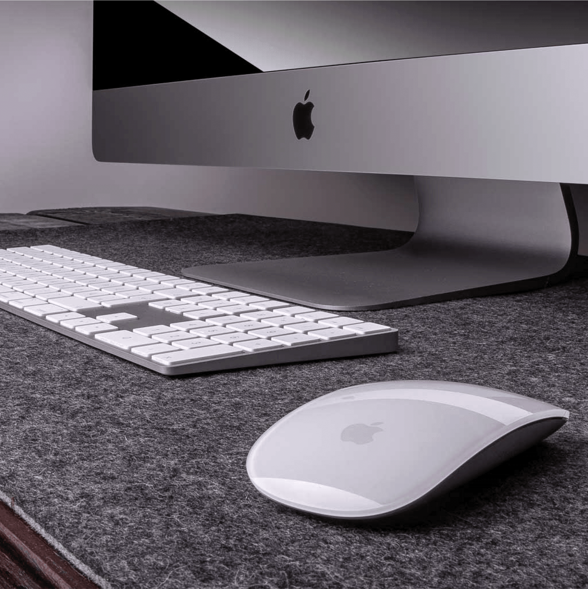 Deskpad Brighton - Garbano - Silver / 800 x 300 mm