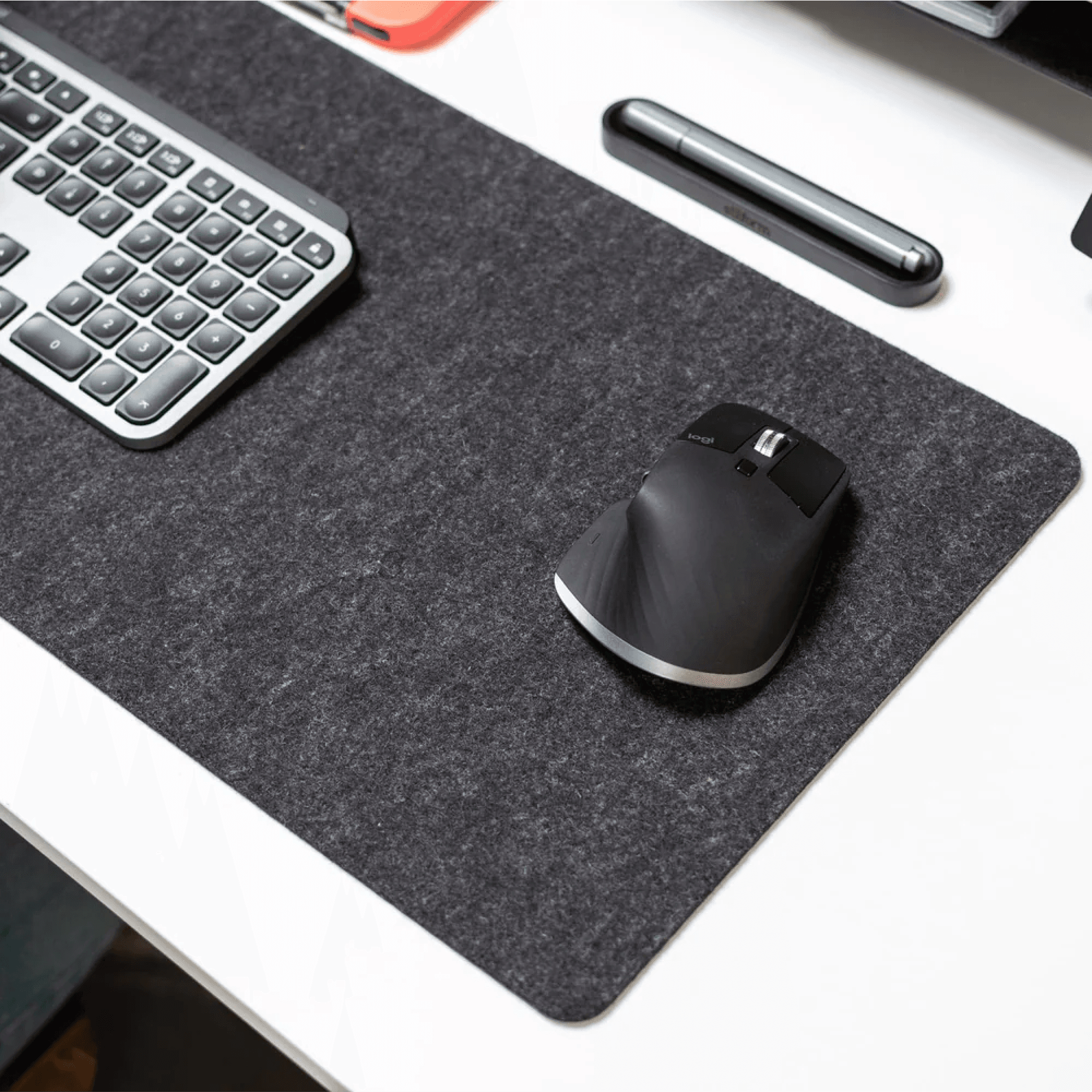 Deskpad Brighton - Garbano - Silver / 800 x 300 mm