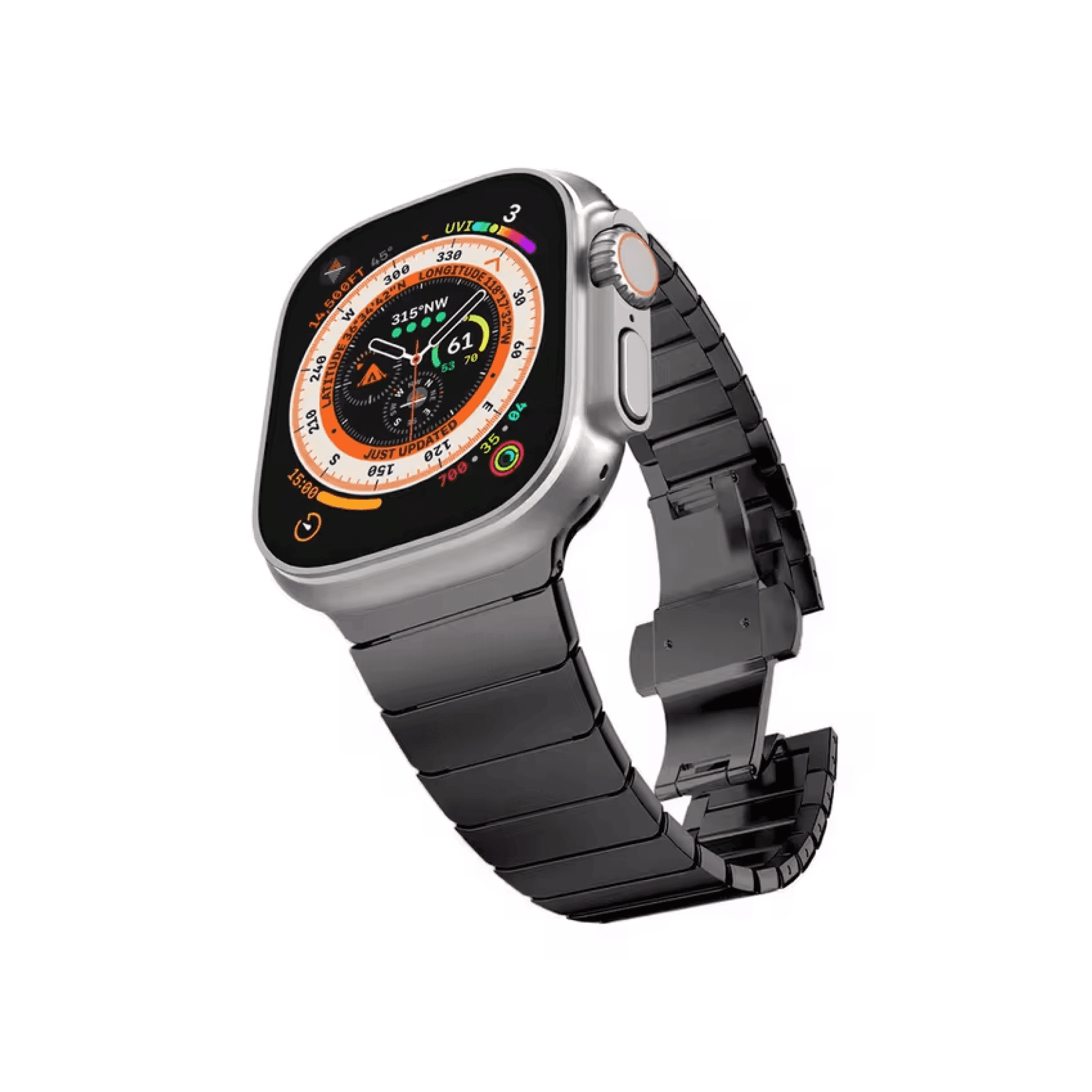 Pulseira Calsen - Garbano - Prata Cromos / 38 - 41mm