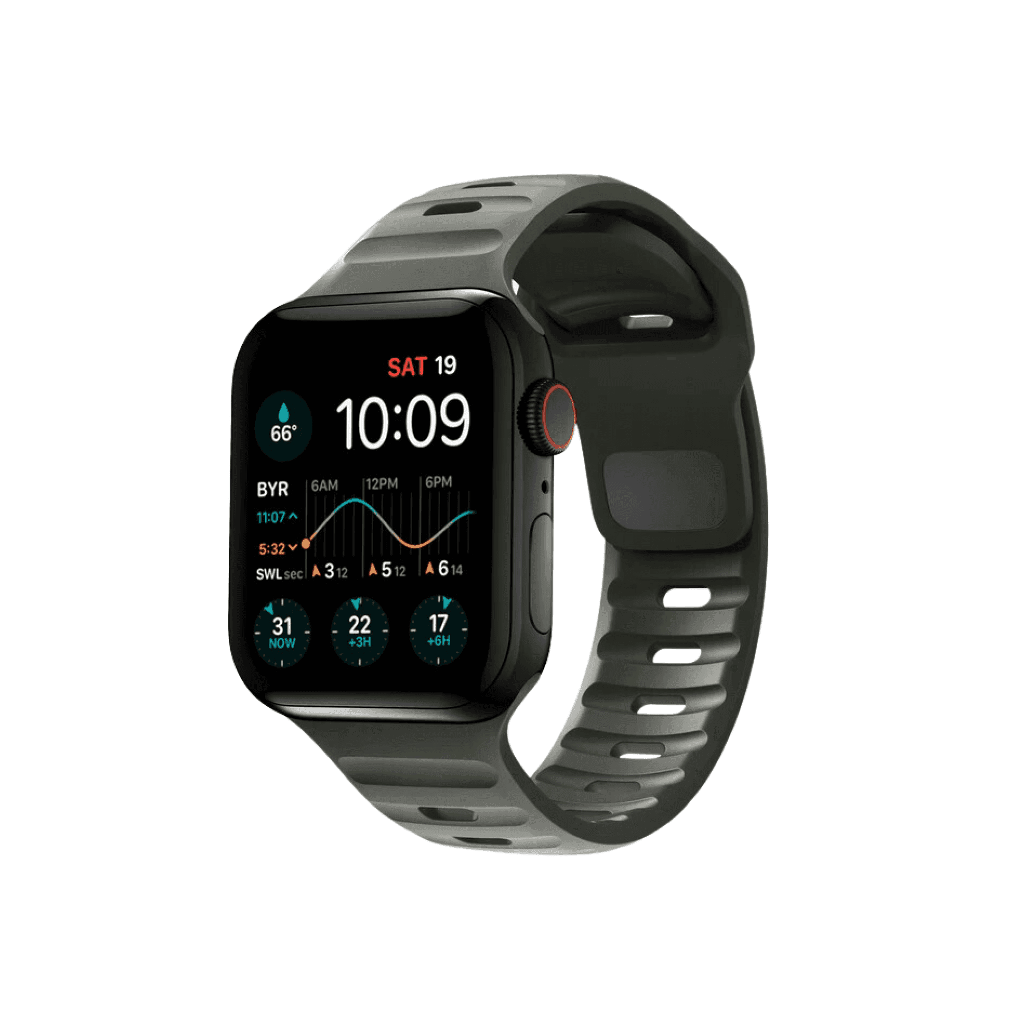Pulseira Woods - Garbano - Preto Carbon / 38 - 41mm